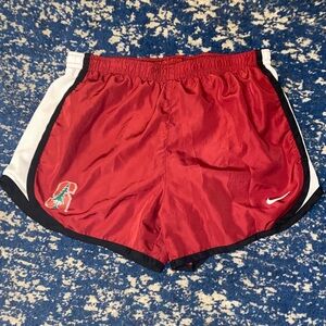 Nike Red and White Dri-FIT Shorts